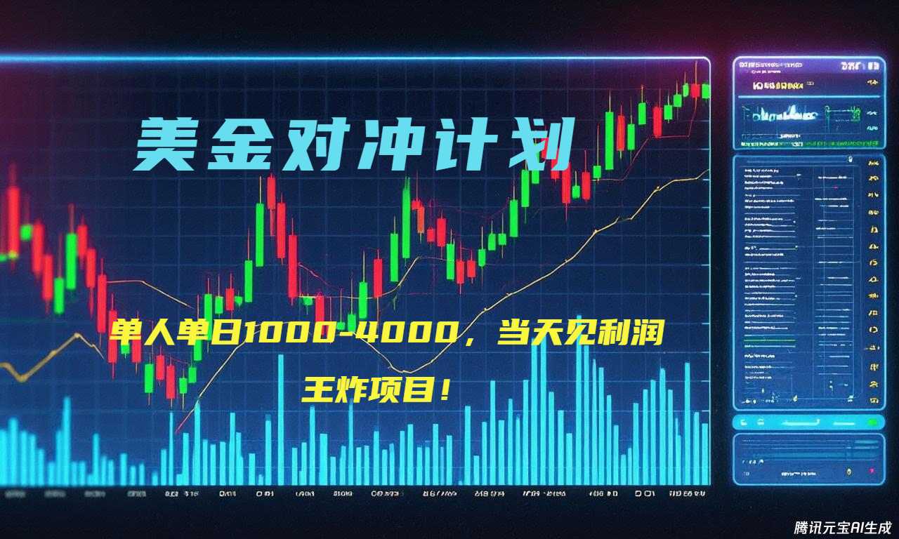 2025年最暴力项目“美金先登计划”最新最强对冲战法,每日实际收益1K-4K-鼎铸网