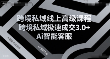 6b3ad0e3bf6c1347bc2fb3e336b04dfc.jpeg 跨境私域线上高级课程,跨境私域极速成交3.0+Ai智能客服