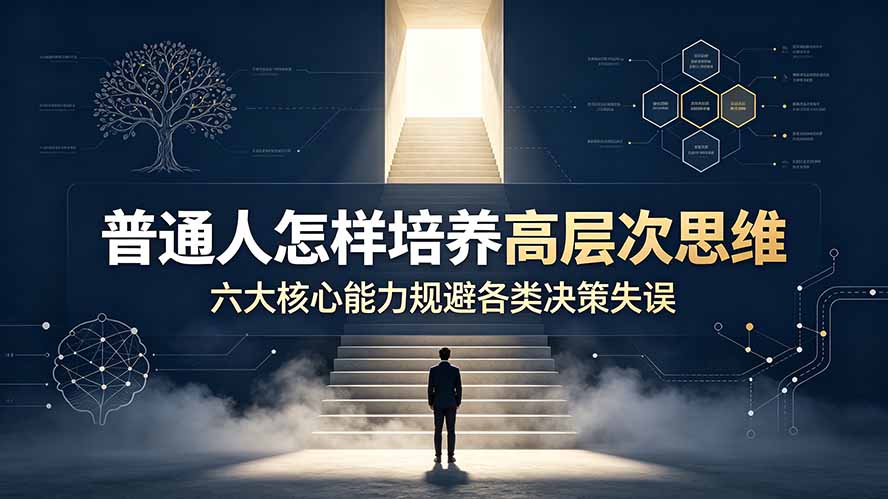6b6d0ae80cecae199c77705c5bc3e39a.jpeg 付费文章:普通人怎样培养高层次思维,六大核心能力规避各类决策失误