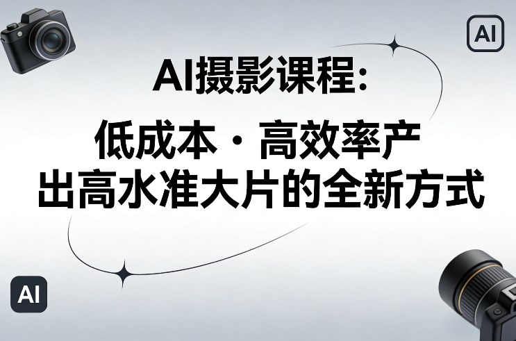6b725e554d9ac0f6c0cbe45e42caa5ee.jpeg AI摄影课程,低成本高效率产出高水准大片的全新方式