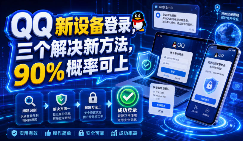 6cde5105963dc923254ba22588477890.jpeg QQ新设备登录,三个解决新方法,90%概率可上