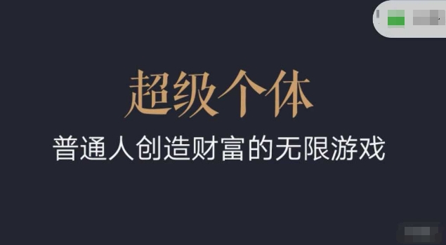 6d1f22300c3ee899b1c910563a636115.jpeg 超级个体2024-2025翻盘指南,普通人创造财富的无限游戏