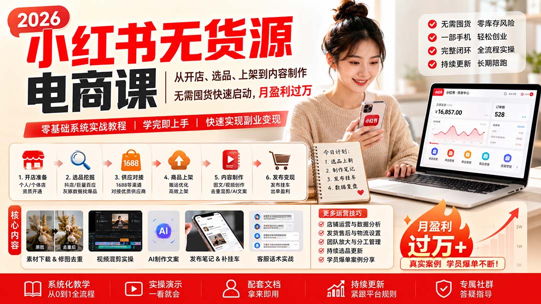6f639dca47464599924f796942bcd3e6.jpeg 小红书无货源电商课(8月30更新
