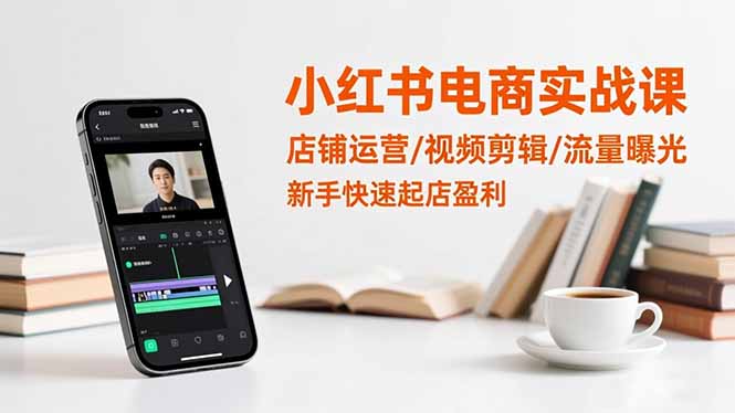 7562940cabf78dfdbbe5e26d0e187594.jpeg 小红书电商实战课:店铺运营/视频剪辑/流量曝光,新手快速起店盈利