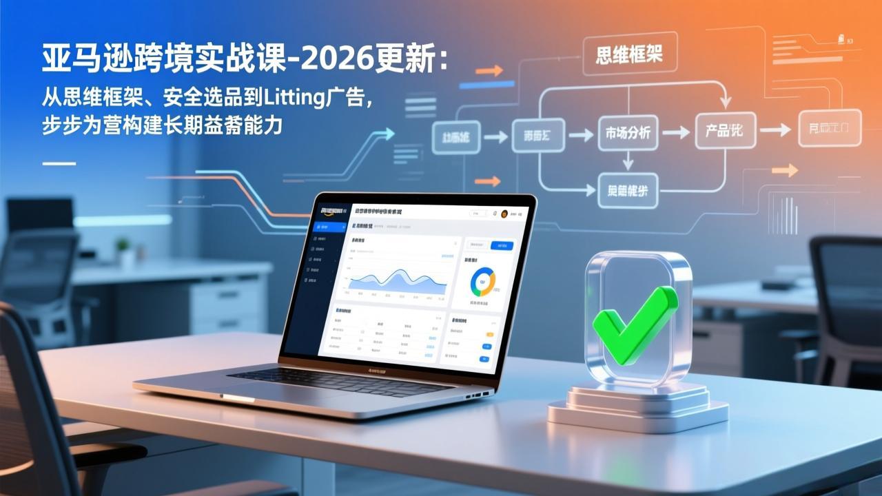 75b1e4eaa3728c0b6c9f17c9ab7b788b.jpeg 亚马逊跨境实战课-2026更新:从思维框架、安全选品到Listing广告,步步为营构建长期盈利能力