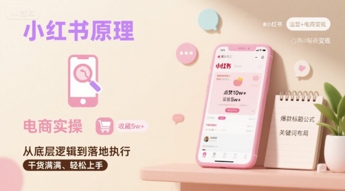 小红书原理以及详细实操流程，小红书电商教程-鼎铸网