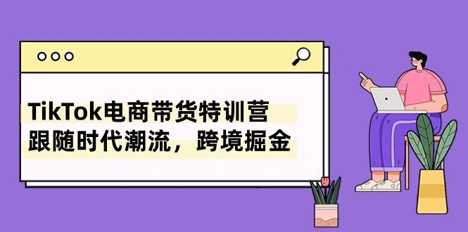 TikTok电商带货特训营，跟随时代潮流，跨境掘金(8节课-鼎铸网