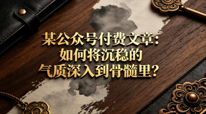 777e71c00b9ab95278276c3c45c0a8fa.jpeg 某公众号付费文章:如何将沉稳的气质深入到骨髓里?
