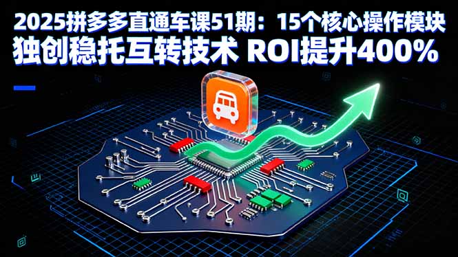780c42eb76fa95098ddbcce1d2a6b2cd.jpeg 2025拼多多直通车课51期:15个核心操作模块 独创稳托互转技术 ROI提升400%