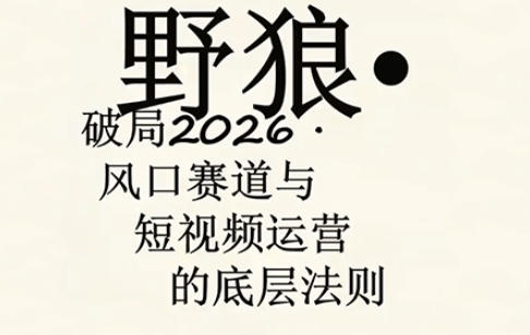 7a8b913b8dfb06067d8092ef8d61c1a8.jpeg 野狼团队·多平台实操运营课,覆盖AI口播、服装、好物、漫剪等热门玩法(更新4月)