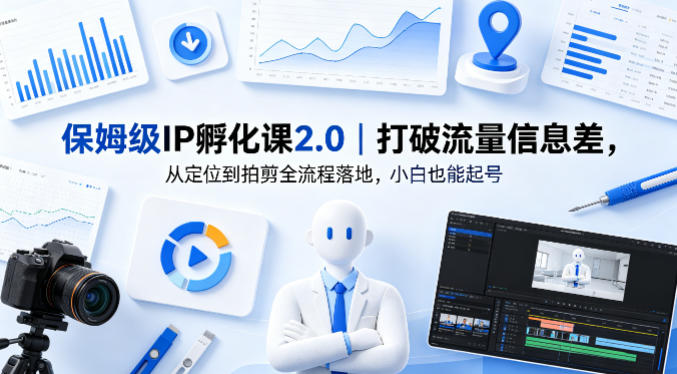 7a9b80501f96444b087ad4b19c0098b7.jpeg 保姆级IP孵化课2.0|打破流量信息差,从定位到拍剪全流程落地,小白也能起号