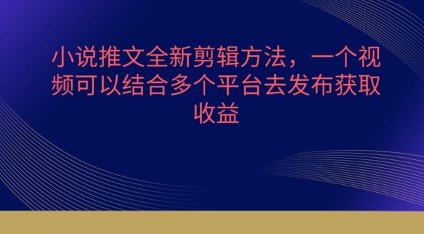 7aab2965ee2f9269085ed7eef7964884.jpeg 小说推文全新剪辑方法,一个视频可以结合多个平台去发布获取【揭秘】