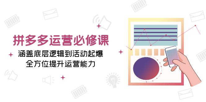 7b3b88ab06ca9daa53b8f02759c6f995.jpeg 拼多多运营必修课:涵盖底层逻辑到活动起爆,全方位提升运营能力