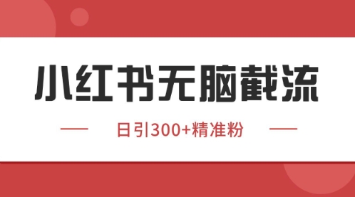 小红书只要你有同行就能获客,独家野路子获客玩法,暴力截流【揭秘】-鼎铸网