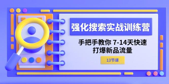 强化 搜索实战训练营，手把手教你 7-14天快速-打爆新品流量(13节课-鼎铸网
