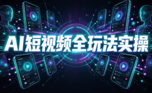 AI短视频全玩法实操(剪辑+带货+数字人+漫剧+短剧)-鼎铸网