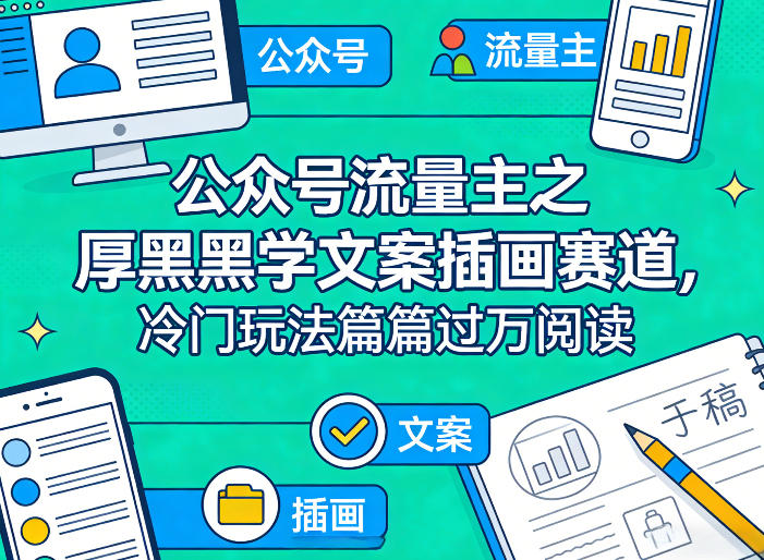 7e698cfe1b5ca1453c6d93ccd2997cff.jpeg 公众号流量主之厚黑学文案插画赛道,冷门玩法篇篇过万阅读