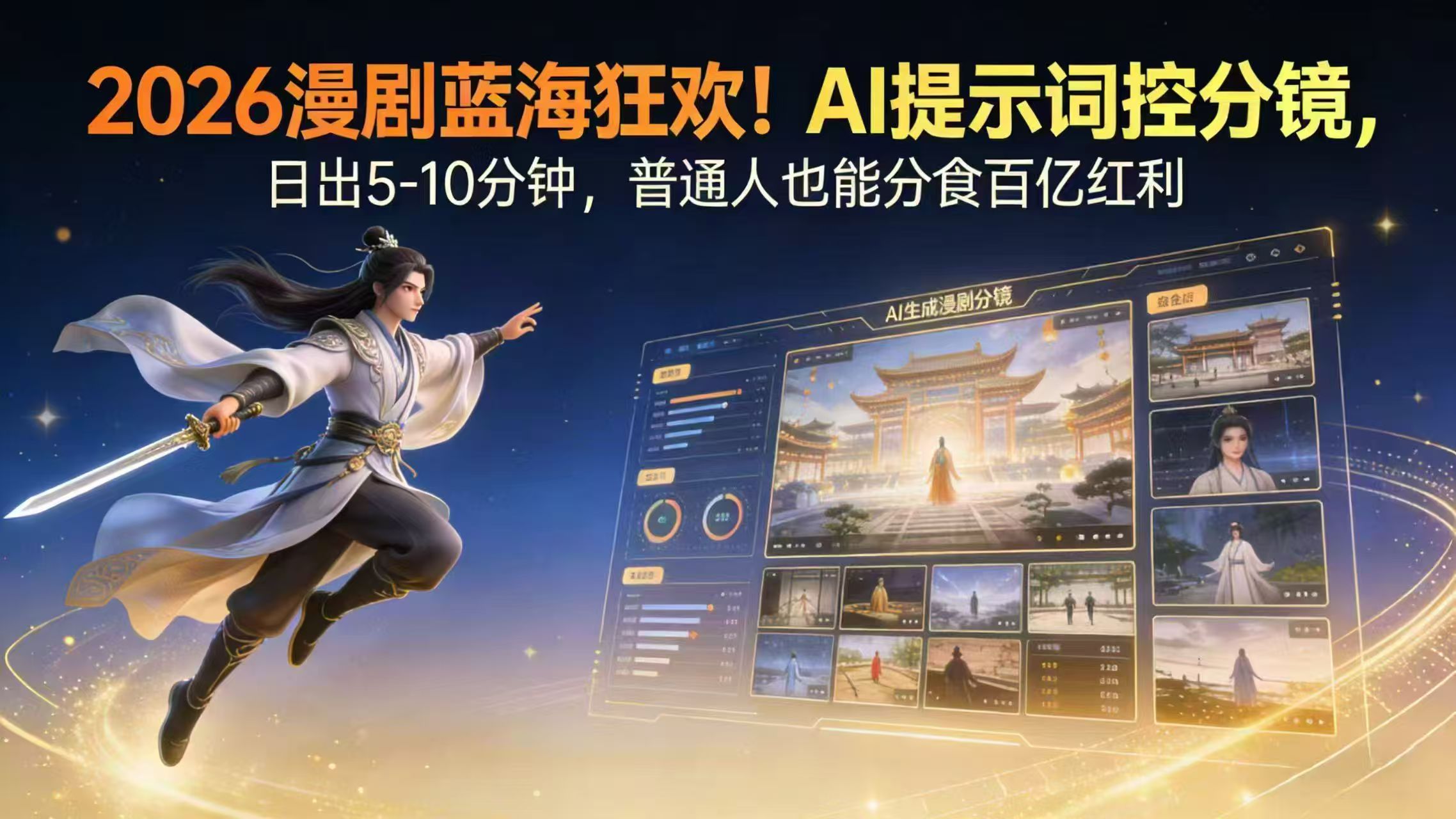 804bdec4a37a6c8d67926760fb927681.jpeg 2026漫剧红利实锤! AI 提示词控分镜, 普通人也能轻松月入过万