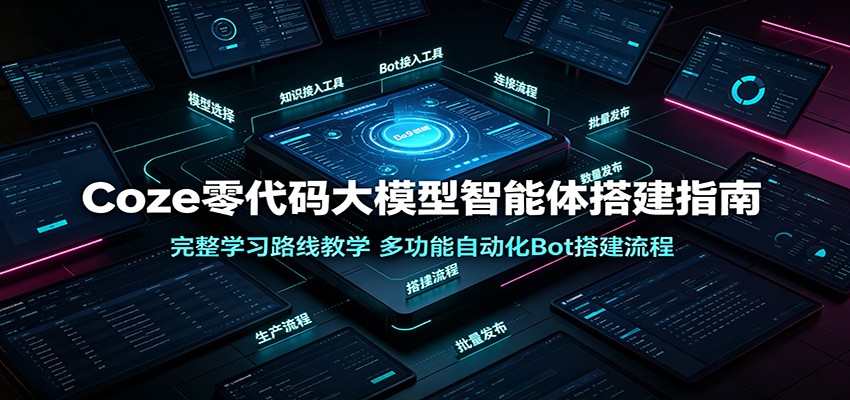 Coze零代码大模型智能体搭建指南:完整学习路线教学,多功能自动化Bot搭建流程-鼎铸网