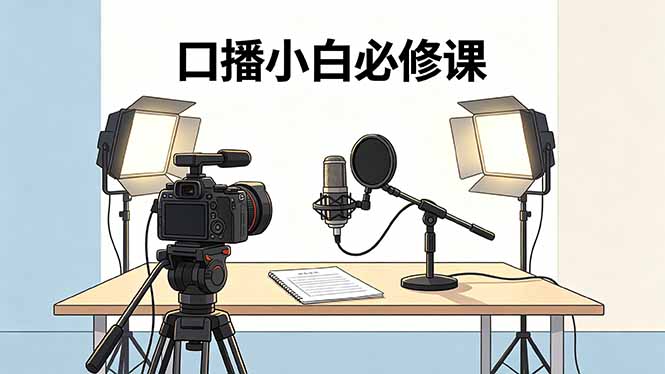 口播小白必修课:录像收音灯光设备+脚本撰写,搭专业级录制场景-鼎铸网
