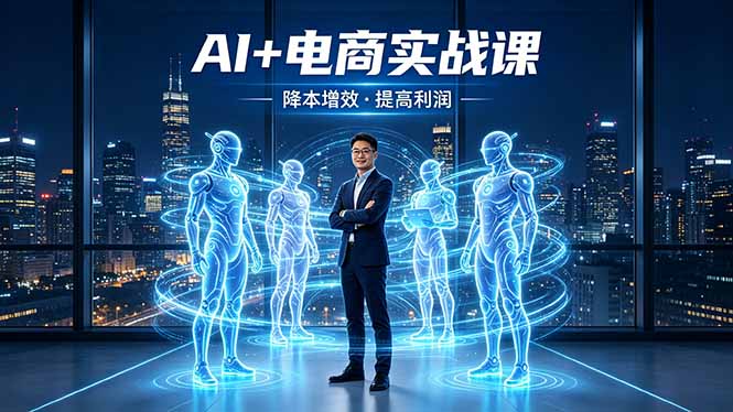 839c6836fdef3715c6dcd46547cacf0e.jpeg AI+电商实战课,1人+N个AI 智能体,把SOP变AI员工,实现降本增效提高利润