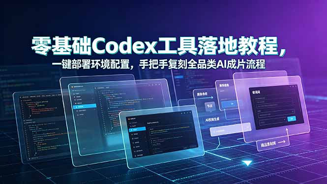 83ea33398de14f7e292ac568aae033a4.jpeg 零基础Codex工具落地教程,一键部署环境配置,手把手复刻全品类AI成片流程