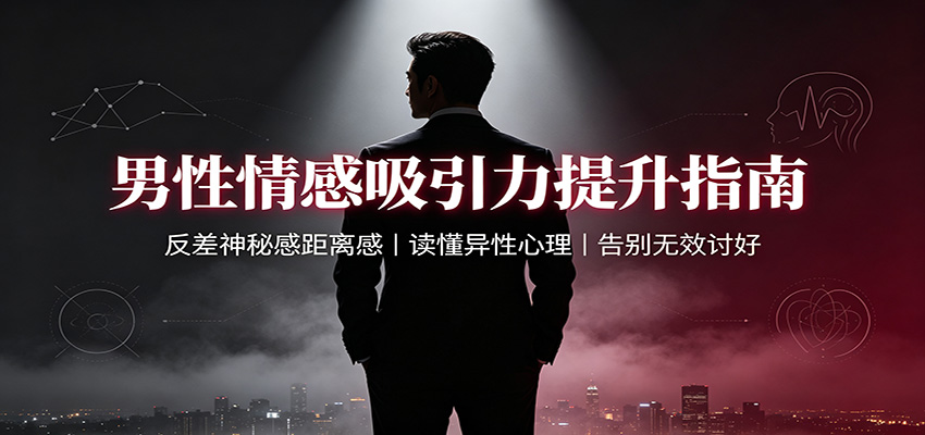 男性情感吸引力提升指南：反差神秘感距离感，读懂异性心理，告别无效讨好-鼎铸网