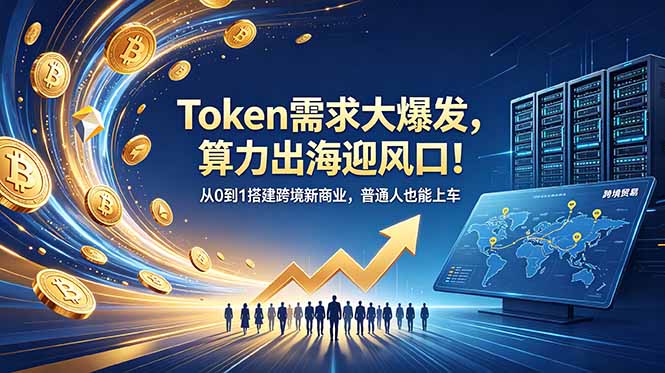 Token需求大爆发，算力出海迎风口！从0到1搭建跨境新商业，普通人也能上车-鼎铸网