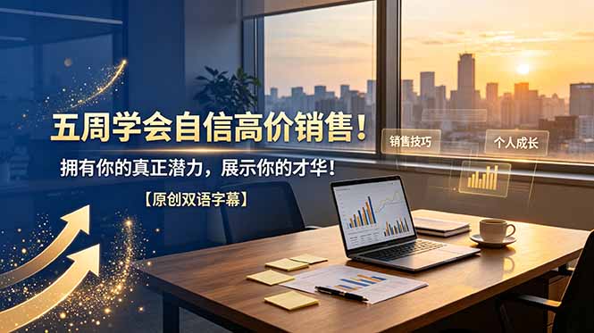 五周学会自信高价销售！拥有你的真正潜力，展示你的才华！【原创双语字幕】-鼎铸网