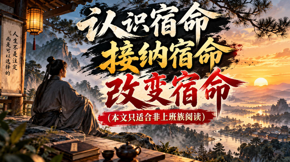 某公众号付费文章:认识宿命,接纳宿命,改变宿命(本文只适合非上班族阅读)-鼎铸网