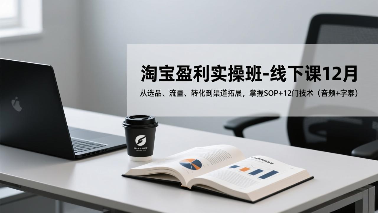 88ae4ca5ddb6cffb1d7442996df9c468.jpeg 淘宝盈利实操班-线下课12月,从选品、流量、转化到渠道拓展,掌握SOP+12门技术(音频+字幕