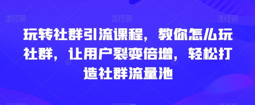 8bc7810b58e8b23bb35f9328c60c089b.jpeg 玩转社群引流课程,教你怎么玩社群,让用户裂变倍增,轻松打造社群流量池