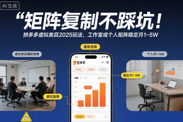 8c6f3dc467280d583a8123270d6a51ac.jpeg 矩阵复制不踩坑!拼多多虚拟类目2025玩法,工作室或者个人矩阵稳定月1-5W【揭秘】