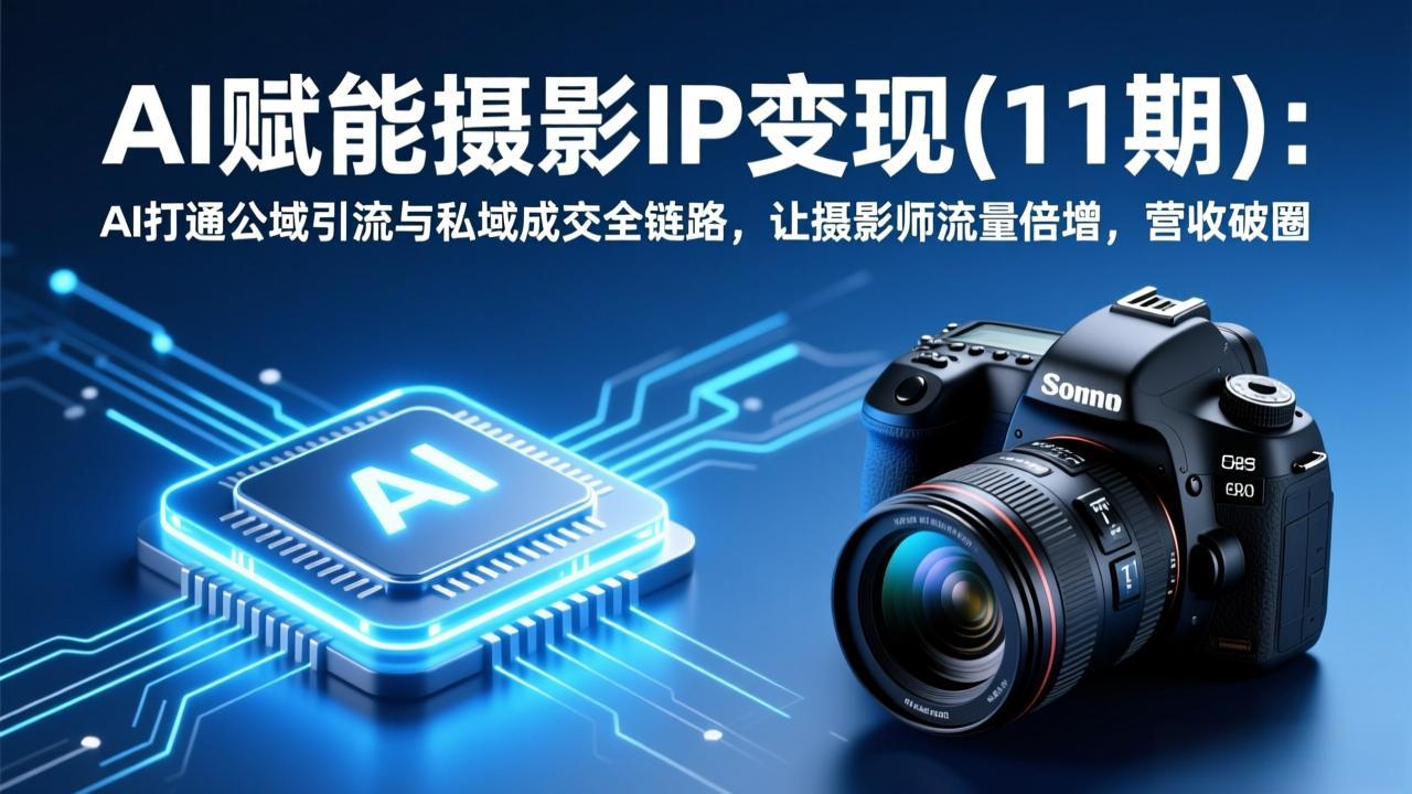 8cfd8359ce14a500bcf061d26b8890e0.jpeg AI赋能摄影IP变现(11期