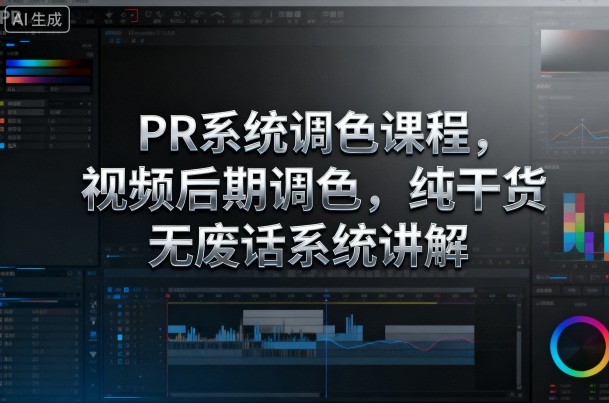 8f3a10474d2020ba81d7433cf4ec05e9.jpeg PR系统调色课程,视频后期调色,纯干货无废话系统讲解
