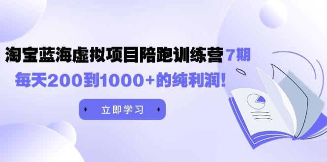 8f811746cbdccabb2ad44403714d4493.jpeg (9541期)黄岛主《淘宝蓝海虚拟项目陪跑训练营7期》每天200到1000+的纯利润