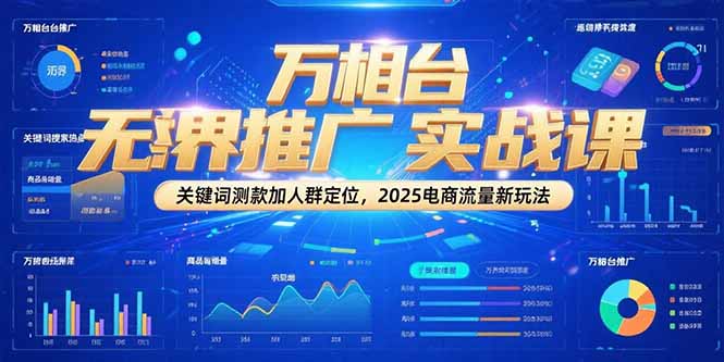 91a01df6ea07478020bfcc6ef61040af.jpeg 万相台无界推广实战课,关键词测款加人群定位,2025电商流量新玩法