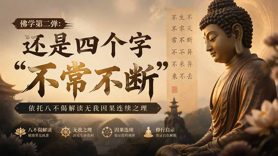 93188e1377e7dfa726ca67b744c23ac0.jpeg 付费文章:佛学第二弹:还是四个字“不常不断”依托八不偈解读无我因果连续之理