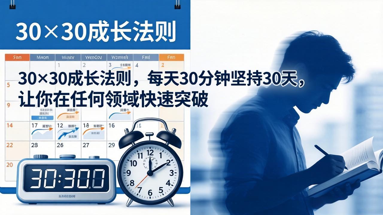 付费文章:30×30成长法则,每天30分钟坚持30天,让你在任何领域快速突破-鼎铸网