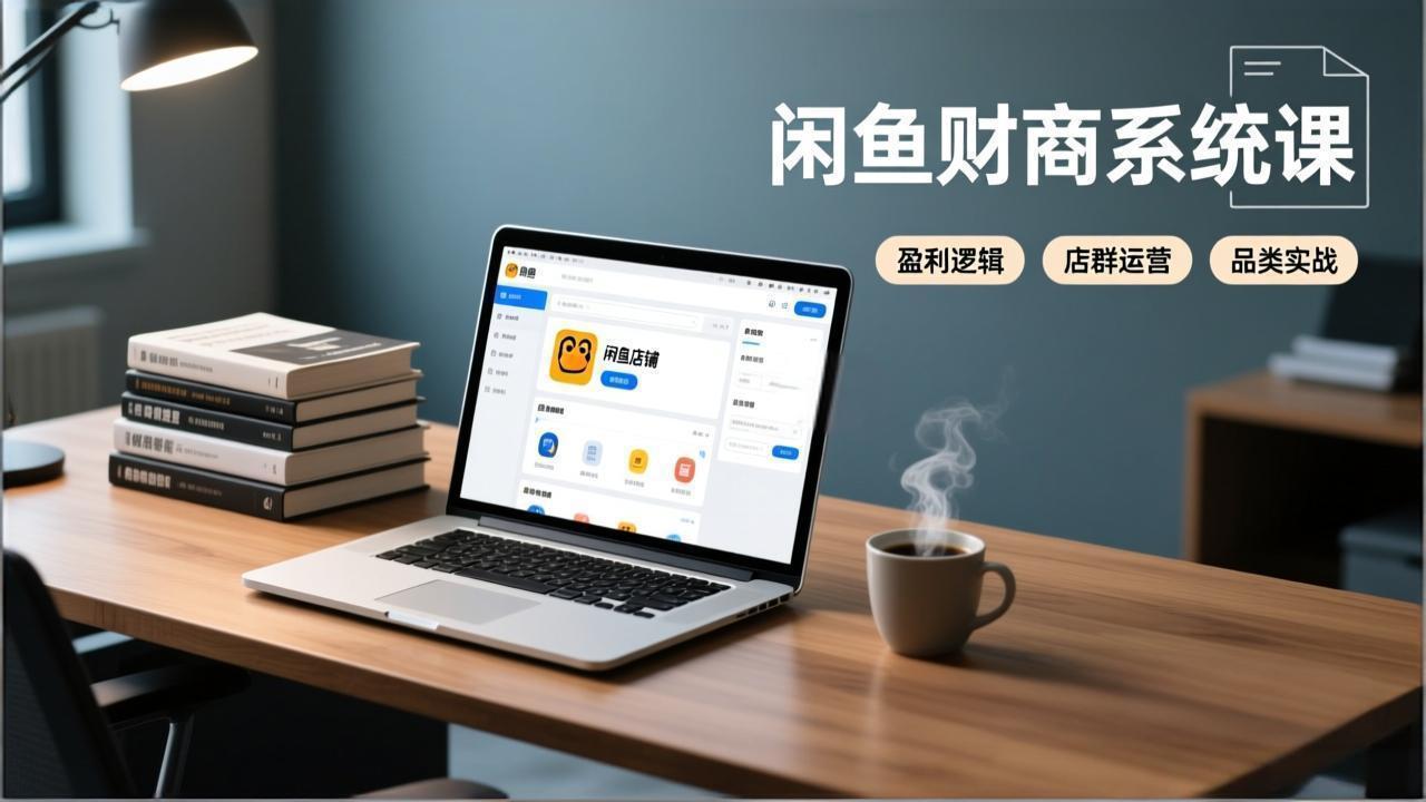 闲鱼财商系统课：从盈利逻辑、店群运营到品类实战，实现稳定月入过万-鼎铸网