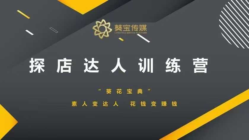 探店达人训练营，素人变达人，花钱变赚钱-鼎铸网