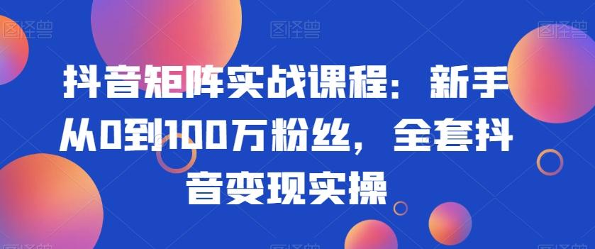 94f9b57393c6e163b73303ed0c61adaa.jpeg 抖音矩阵实战课程:新手从0到100万粉丝,全套抖音变现实操