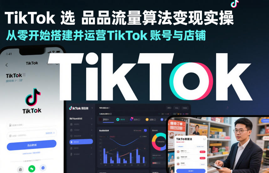 9655da2649627384c7521e625512728d.jpeg TikTok选品流量算法变现实操,从零开始搭建并运营TikTok账号与店铺