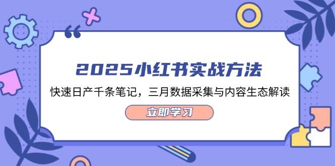 2025小红书实战方法，快速日产千条笔记，三月数据采集与内容生态解读-鼎铸网