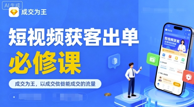 97ff99b98e6809f9a36b225d28e15d44.jpeg 短视频获客出单必修课,成交为王,以成交为导向,直接做能成交的流量
