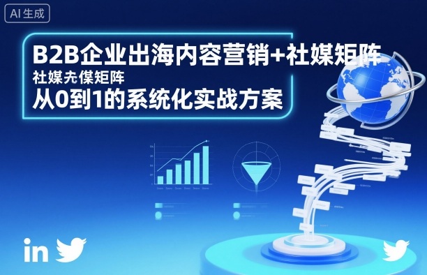 B2B企业出海内容营销+社媒矩阵,从0到1的系统化实战方案-鼎铸网