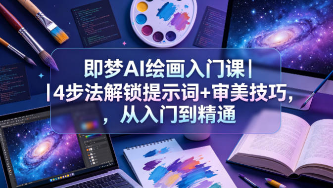 99c213756cdbab0f2bb1a1f9b03ffe5d.jpeg 即梦AI绘画入门课|4步法解锁提示词+审美技巧,从入门到精通
