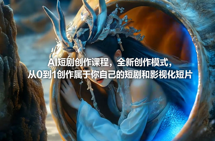 9a275c58f8e01a5e6842a6dfb2ea50a0.jpeg AI短剧创作课程,全新创作模式,从0到1创作属于你自己的短剧和影视化短片