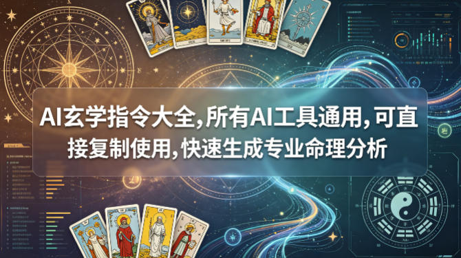 9b1150317e407b601f26da59731e7bdd.jpeg AI玄学指令大全,所有AI工具通用,可直接复制使用,快速生成专业命理分析