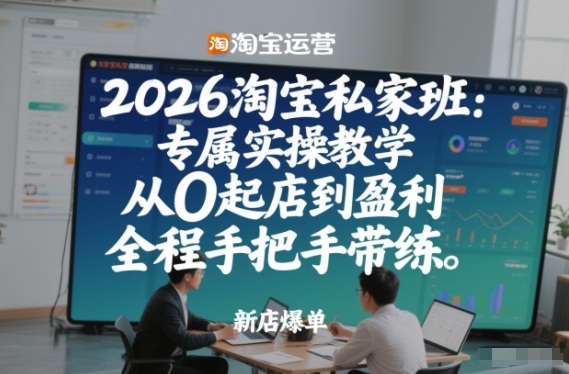 9dacda9d86e1e53bffaea44ea33a8e36.jpeg 2026淘宝私家班:专属实操教学,从0起店到盈利,全程手把手带练(更新)